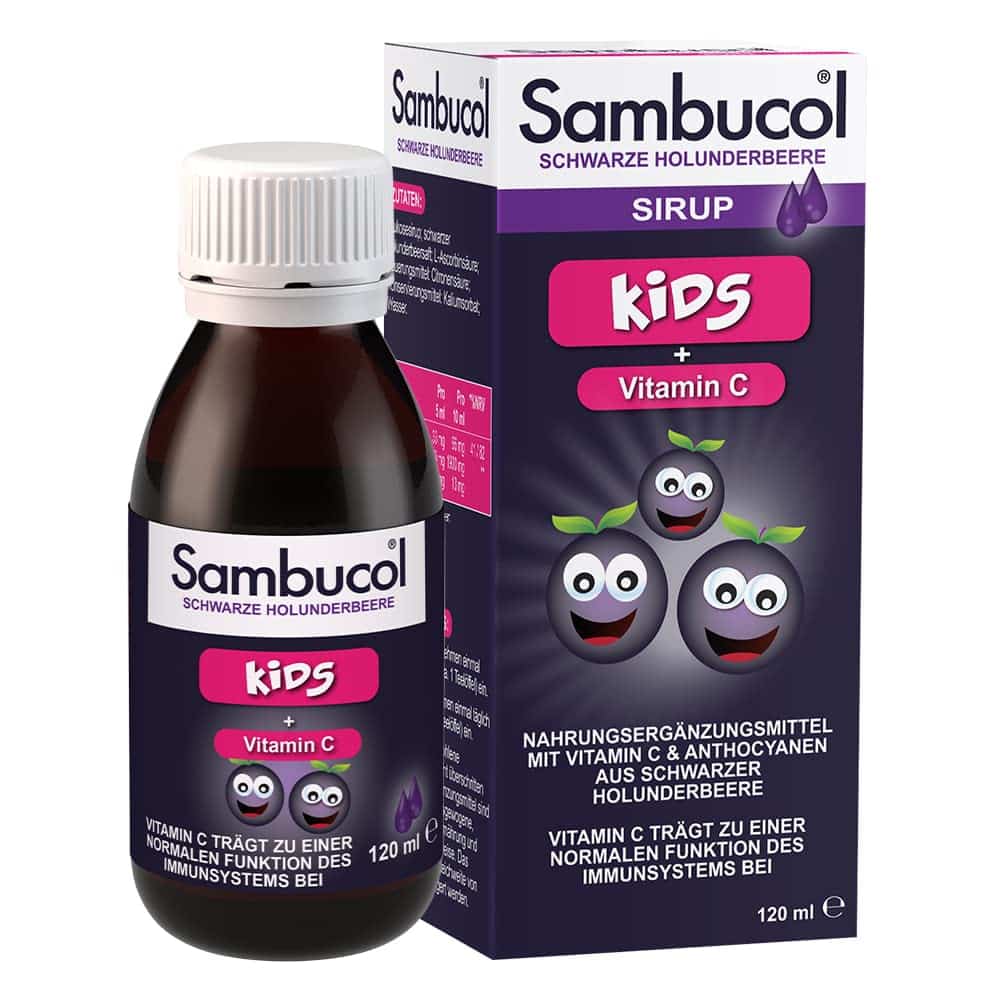 Tăng đề kháng Sambucol for Kids + Vitamin C.